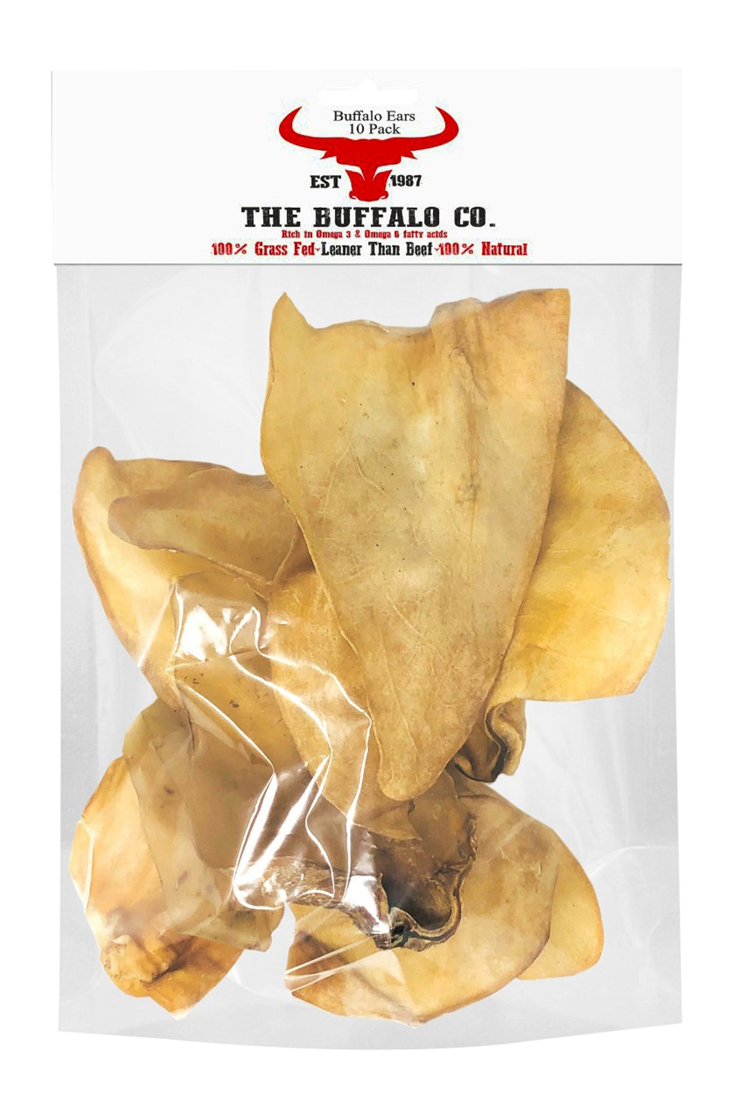 Buffalo Ears-Dog Treats-10 Ears