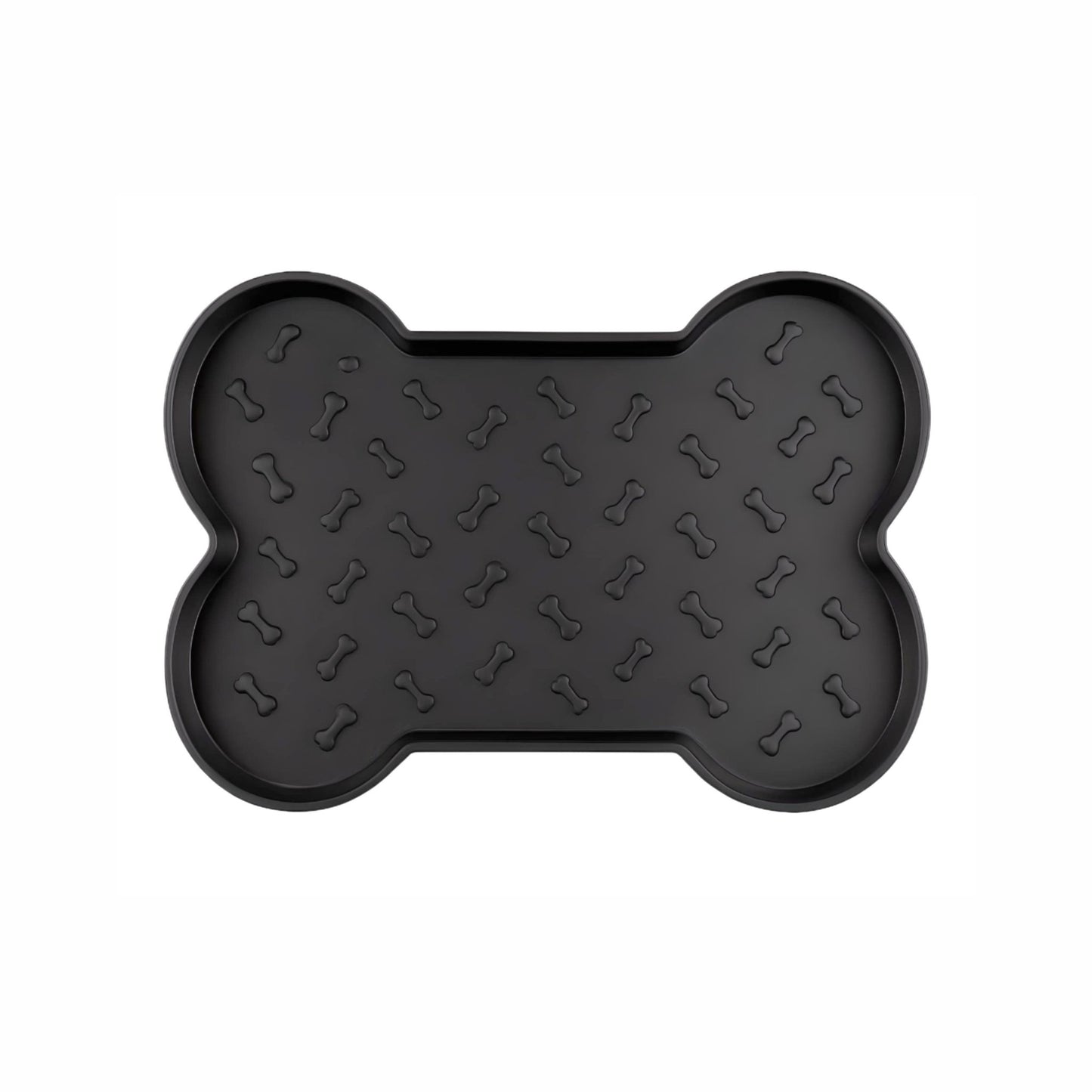 Spill-Proof Dog Feeding Mat - Black