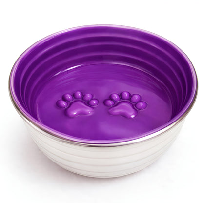 The Poppy Collection Dog Bowl - Violet