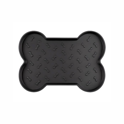 Spill-Proof Dog Feeding Mat - Black