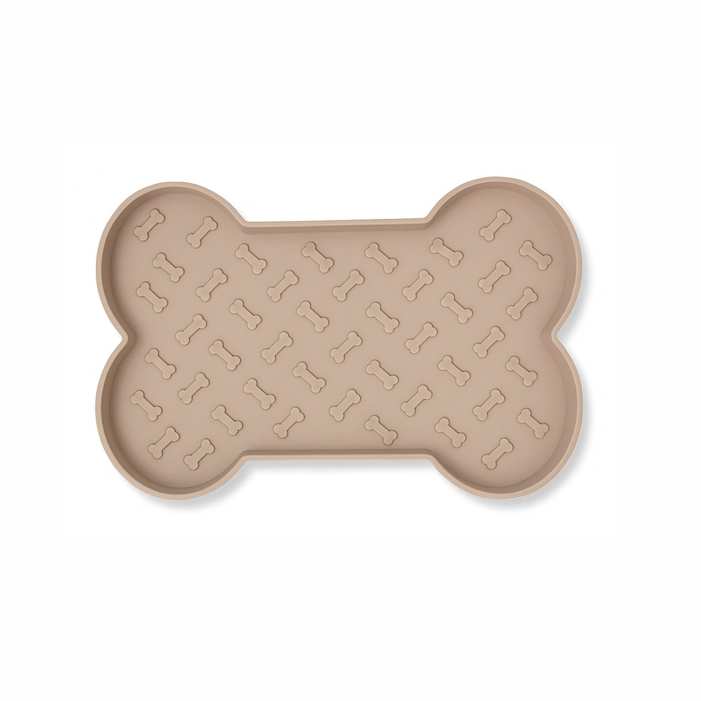 Spill-Proof Dog Feeding Mat - Tan